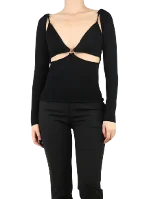 Black Nylon Cult Gaia Top