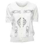 White Silk Dolce & Gabbana Cardigan