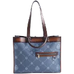 Blue Canvas Berluti Tote