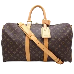 Brown Canvas Louis Vuitton Keepall