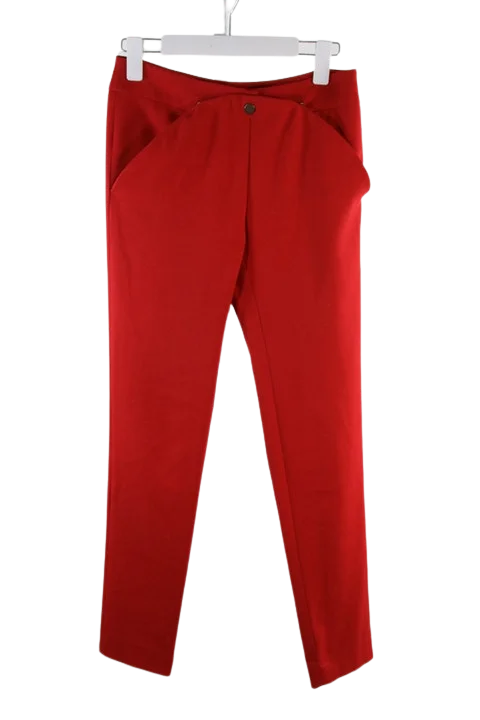 Red Polyester Ba&sh Pants