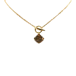 Gold Metal Loewe Necklace