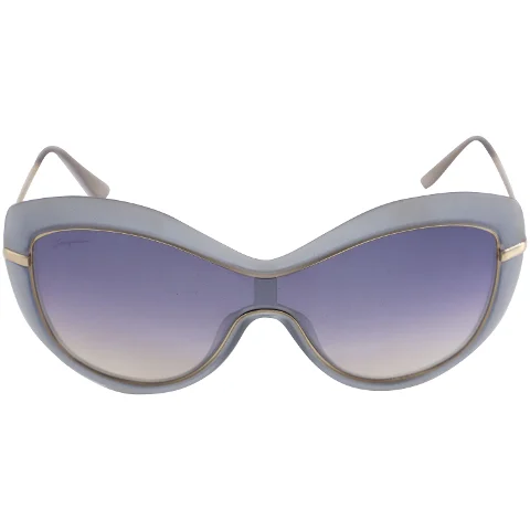 Grey Metal Salvatore Ferragamo Sunglasses