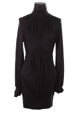 Black Wool Plein Sud Dress