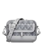 Grey Leather Dior Crossbody Bag