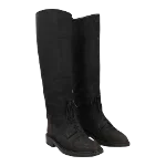 Black Suede Chanel Boots