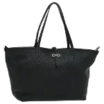 Black Leather Salvatore Ferragamo Tote