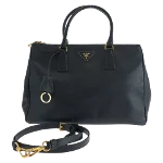 Black Leather Prada Galleria Bag