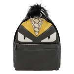 Black Leather Fendi Backpack