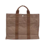 Brown Canvas Hermès Herline