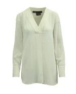 White Fabric Vince Shirt