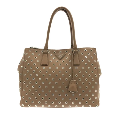 Brown Leather Prada Handbag