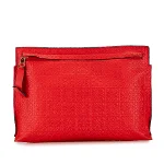 Red Leather Loewe Clutch