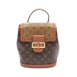 Brown Coated canvas Louis Vuitton Backpack