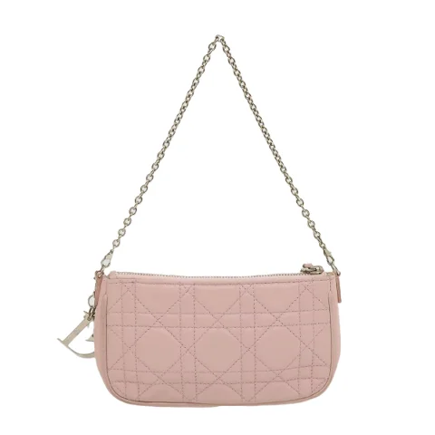 Pink Leather Dior Pouch