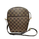 Brown Canvas Louis Vuitton Damier Ebene Ipanema