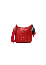 Red Leather Hermès Evelyne