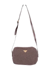 Brown Fabric Yves Saint Laurent Shoulder Bag