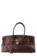 Burgundy Fabric Hermès Birkin