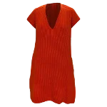 Orange Wool Hermès Dress