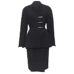 Black Wool Mugler Set