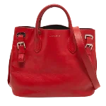Red Leather Ralph Lauren Handbag