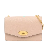 Beige Leather Mulberry Crossbody Bag