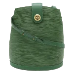 Green Leather Louis Vuitton Cluny