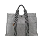 Grey Leather Hermès Tote