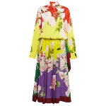 Multicolor Silk Valentino Dress