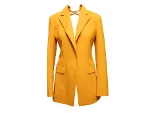 Yellow Wool Oscar de la Renta Jacket