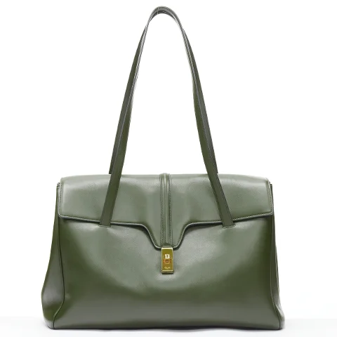 Green Leather Celine Shoulder Bag