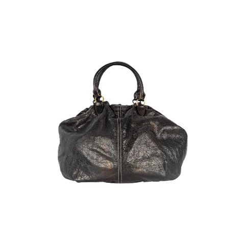 Black Leather Miu Miu Handbag