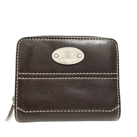 Brown Leather Celine Wallet