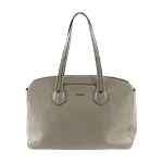 Grey Leather Furla Shoulder Bag