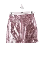 Pink Leather Zadig & Voltaire Skirt