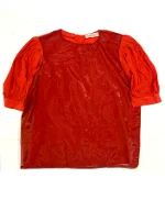 Red Silk Dior Top