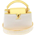 Yellow Leather Louis Vuitton Capucines