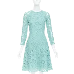 Blue Cotton Oscar de la Renta Dress