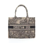 Beige Canvas Dior Book Tote