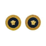 Gold Fabric Versace Earrings