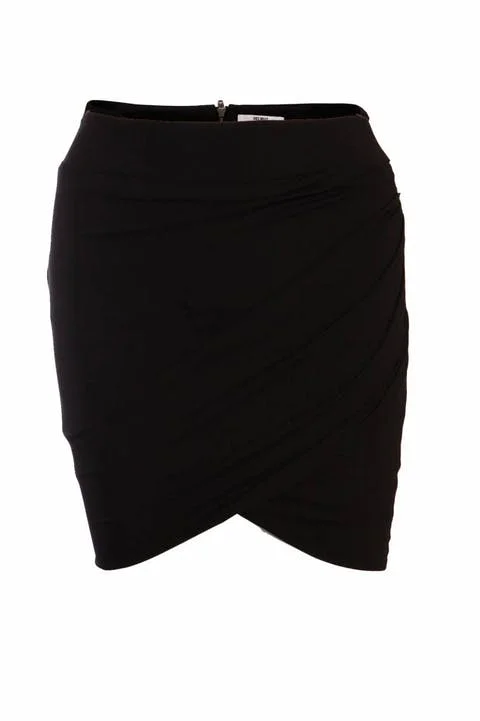 Black Polyester Helmut Lang Skirt