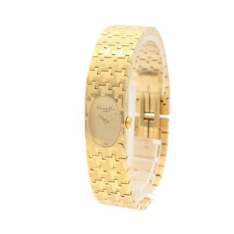 Gold Metal Dior Watch