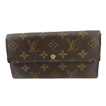 Brown Canvas Louis Vuitton Porte Monnaie