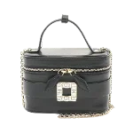 Black Leather Roger Vivier Handbag