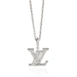 Metallic White Gold Louis Vuitton Necklace