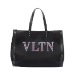 Black Canvas Valentino Tote