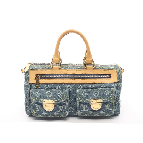Blue Leather Louis Vuitton Handbag