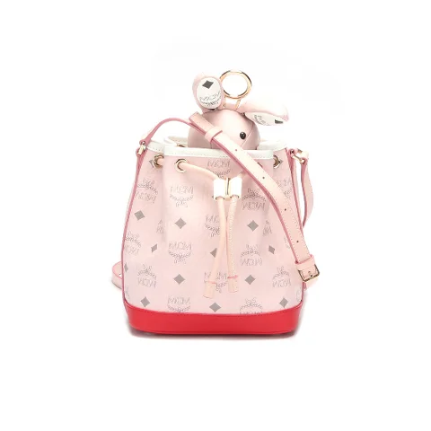 Pink Leather Mcm Crossbody Bag