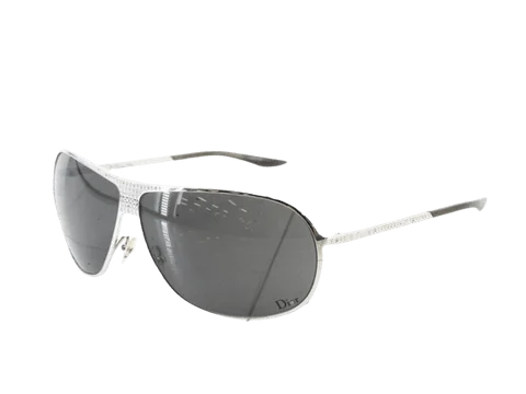 Silver Metal Dior Sunglasses